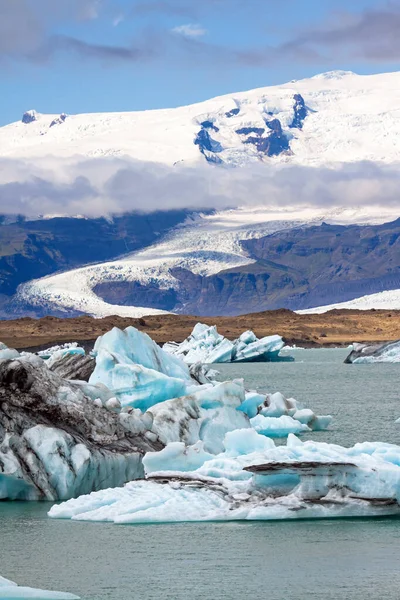 Hermosa Vista Laguna Glaciar Iceland — Foto de Stock