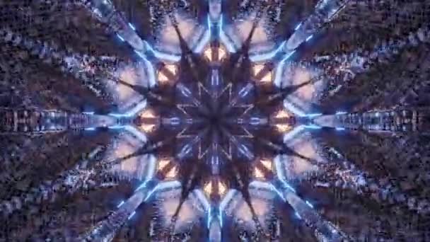 Abstraktní Geometrický Hypnotický Vzor — Stock video