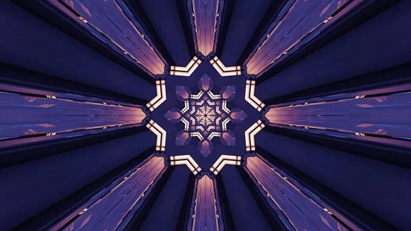 抽象的な万華鏡的六角形の背景 — ストック写真