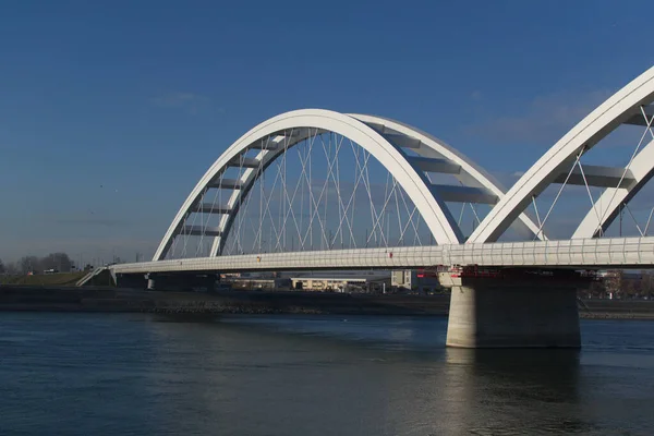 Die Brücke Der Stadt Des Berühmtesten Wahrzeichens Der Hauptstadt Der — Stockfoto
