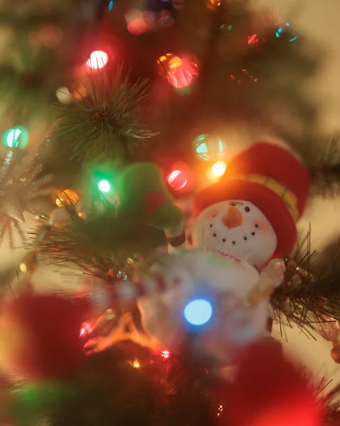 Luzes Natal Decorações Sonhadoras — Fotografia de Stock