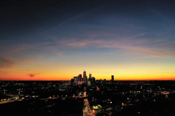 城市美丽的夜景 — 图库照片