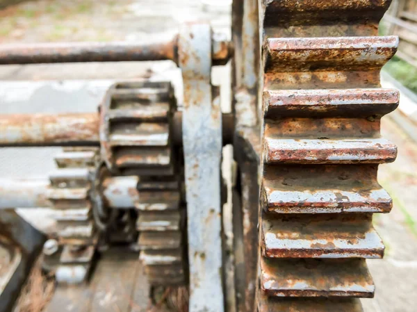 Foto Bild Von Einem Alten Vintage Metall Getriebe — Stockfoto