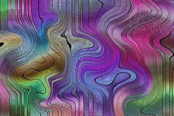 Αφηρημένη Πολύχρωμη Φράκταλ Ταπετσαρία — Φωτογραφία Αρχείου