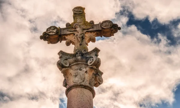 Statue Sainte Trinité Dans Ville Barcelone — Photo