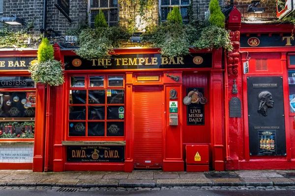 Dublin Ireland September 2021 Famous Temple Bar District Dublin — Foto de Stock
