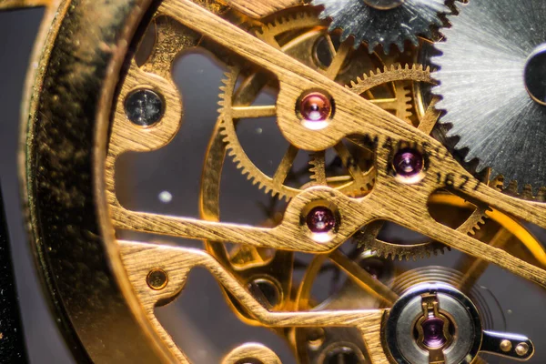 Close Clockwork Clock Clocks — стоковое фото