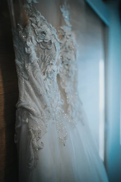 Brautkleid Aus Nächster Nähe — Stockfoto
