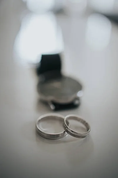 Anillos Boda Fondo Novia — Foto de Stock