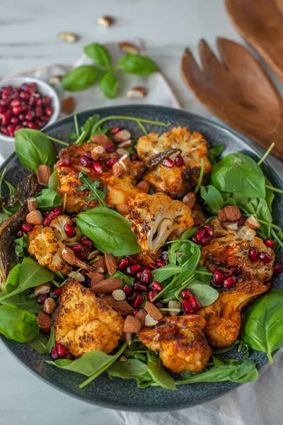 Healthy Food Vegetarian Lunch Dinner Vegan Diet Quinoa Chicken Vegetables — Stock Photo, Image