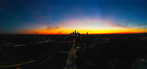 Vue Coucher Soleil Sur Ville Londres États Unis — Photo