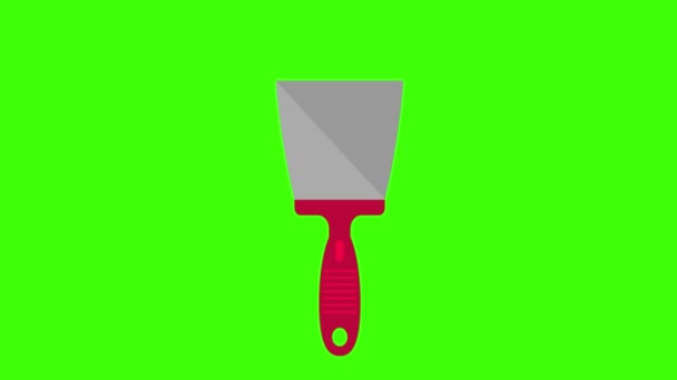 Ljus Tecknad Animation Kitt Kniv — Stockvideo