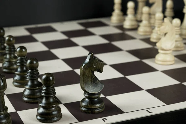 Šachovnice Figurkami — Stock fotografie