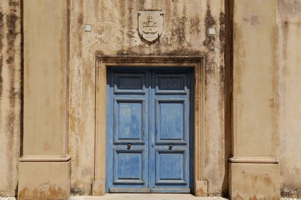 Vieille Porte Bois Avec Fenêtre — Photo