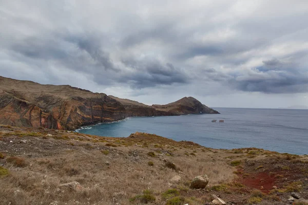 Прекрасний Вид Море Гори — стокове фото