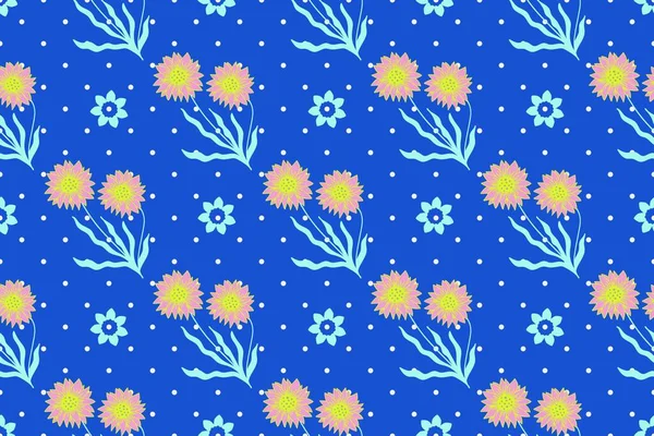 Motif Floral Abstrait Sans Couture Illustration Vectorielle — Image vectorielle