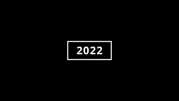2022 Yeni Yıl Animasyonu — Stok video