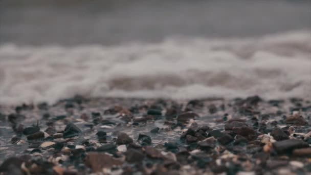 Detailní Záběry Mořských Vln — Stock video
