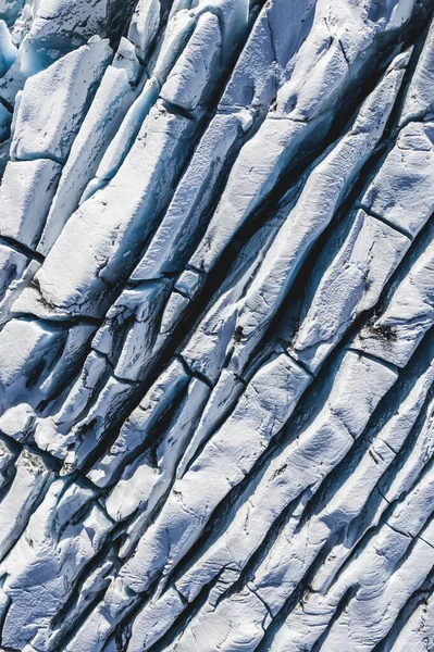 Vista Aerea Sulla Superficie Congelata — Foto Stock