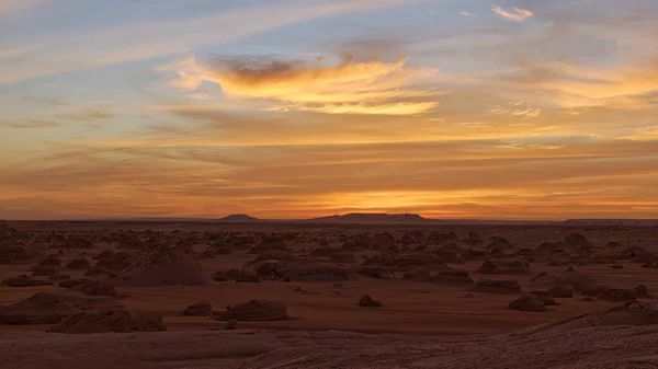 Belo Pôr Sol Deserto — Fotografia de Stock