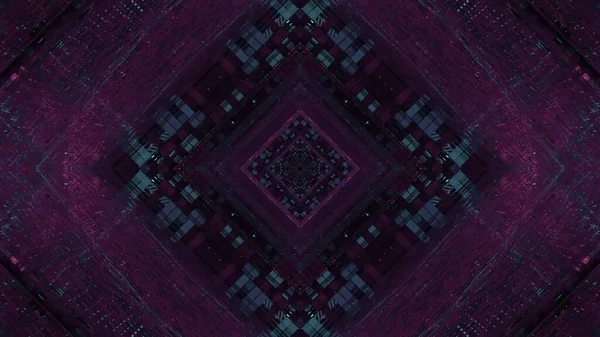 Illustration Rhombus Shaped Kaleidoscopic Pattern Shades Purple — 图库照片