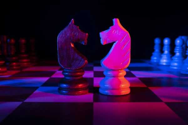 Chess Board Figures — Stock Photo, Image