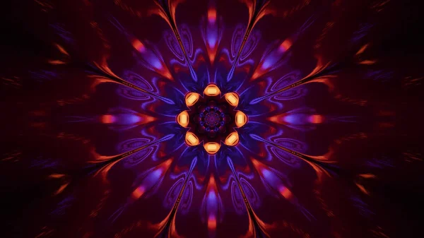 Illustration Enlightened Flower Shaped Colorful Mandala Pattern — Stock fotografie