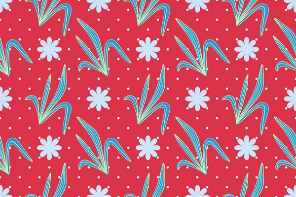 Motif Floral Abstrait Sans Couture Illustration Vectorielle — Image vectorielle