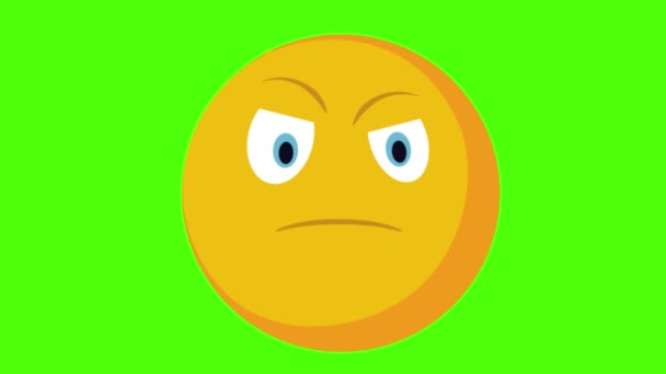 Emoji Face Sad — стоковое видео