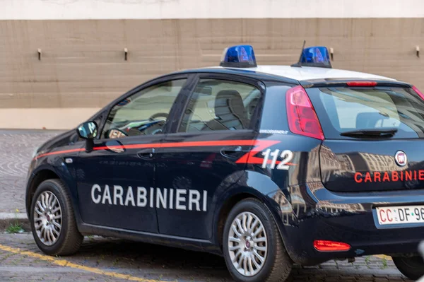 Terni Italia Junio 2021 Coche Policía Carabinieri Estacionado Ciudad — Foto de Stock