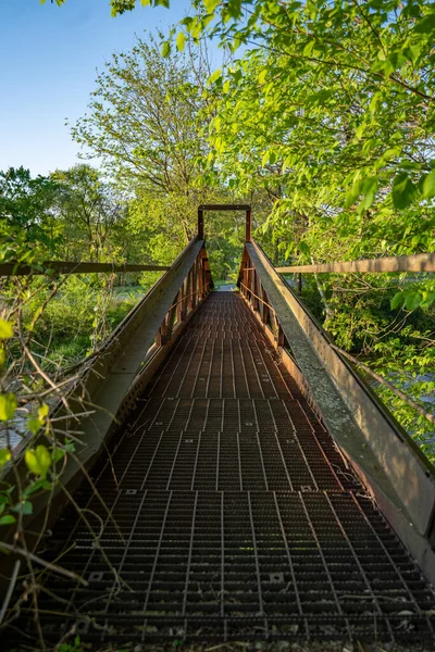 Drewniany Most Parku — Zdjęcie stockowe