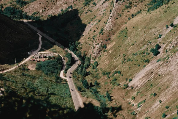 Вид Воздуха Дорогу Горах — стоковое фото