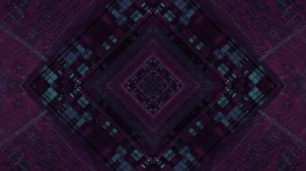 Ілюстрація Калейдоскопічного Візерунка Ромба Відтінках Фіолетового — стокове фото