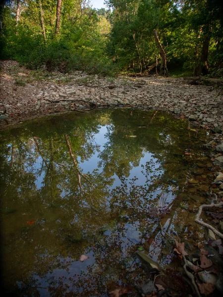 Schöne Landschaft Mit Einem Fluss Und Einem See Hintergrund — Stockfoto