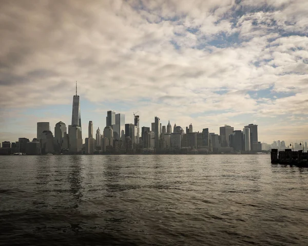 New York City Skyline Skyscrapers Reflection — Stock Photo, Image