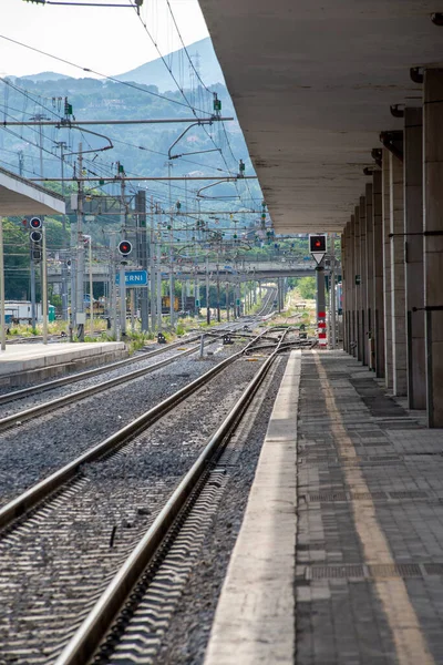 Terni Gare Ferroviaire Absence Trains Pour Une Urgence Covid — Photo