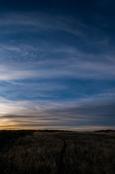 Vacker Solnedgång Himmel Natur Vacker Utsikt — Stockfoto