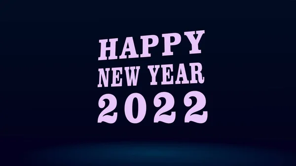 Happy New Year 2020 Design White Font Shiny Dark Background — Fotografia de Stock