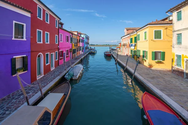 Venetië Italië Augustus 2017 Uitzicht Het Grote Kanaal Burano Veneto — Stockfoto