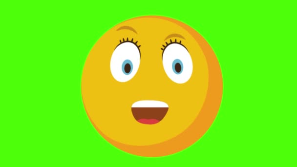 Emoji Face Smiley — стоковое видео