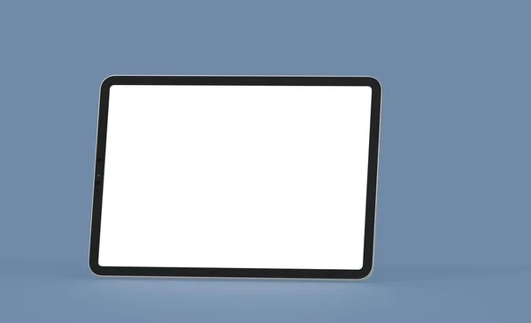 Rendering Illustration Tablet Display Blank Screen — Fotografia de Stock