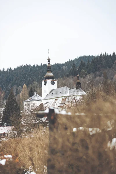 Templom Hegyekben — Stock Fotó