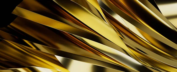 Digital Render Gold Textured Geometric Background Wallpapers — Stockfoto