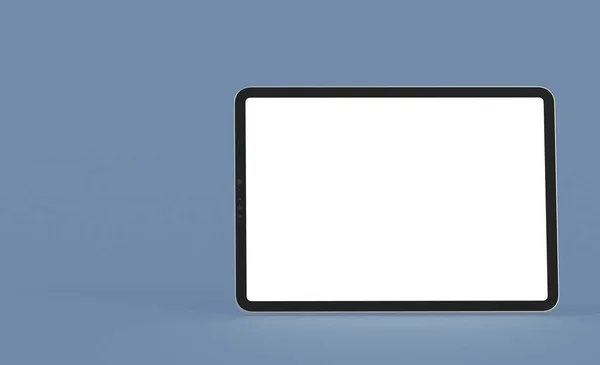 Tablet Scherm Met Blanco Wit Display — Stockfoto
