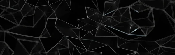 Rendering Black Polygon Background Perfect Wallpapers — Photo