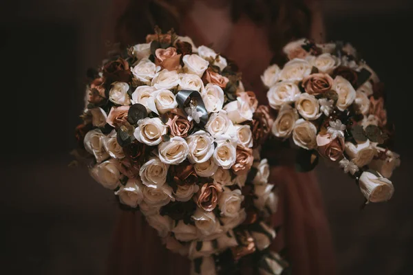 Bellissimo Bouquet Sposa Fiori — Foto Stock