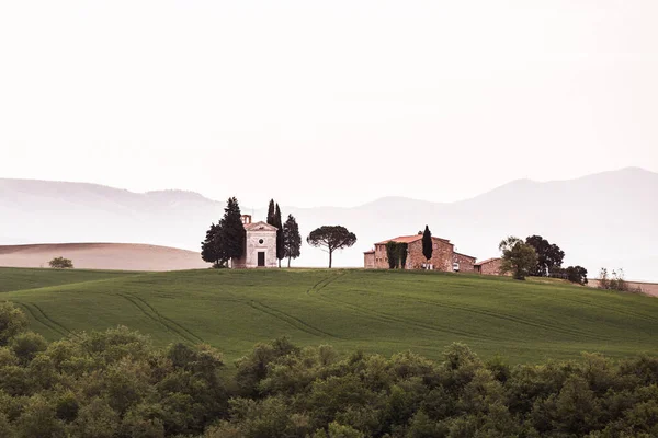 Toskanische Landschaft Während Einer Wanderung Italien — Stockfoto