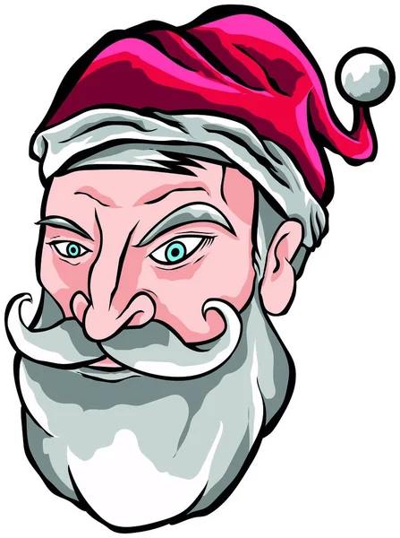 Desenho Animado Ilustração Santa Claus —  Vetores de Stock