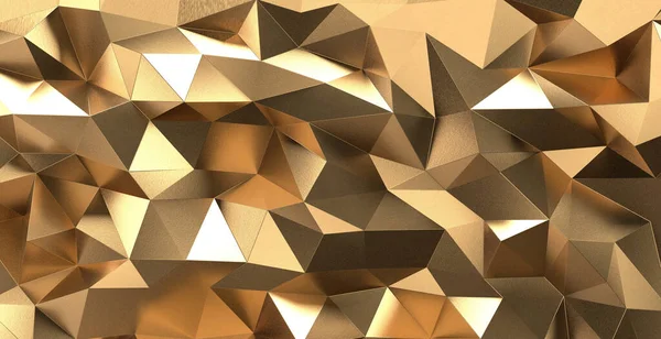 Цифровий Рендеринг Текстурованого Геометричного Золота Шпалер — стокове фото