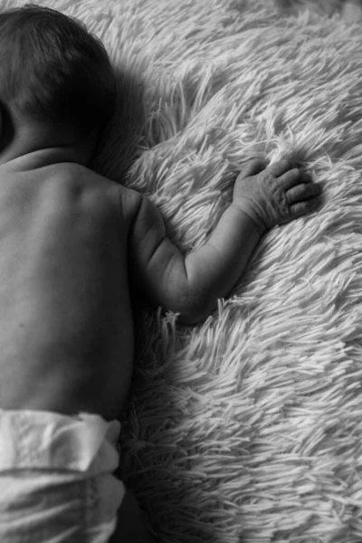 Κοντά Ένα Νεογέννητο Παιδί — Φωτογραφία Αρχείου